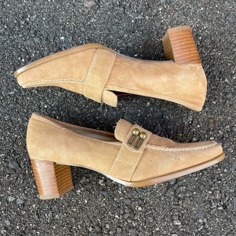 SUEDE DESIGN PUMPS 23.5㎝ [S-4273]