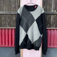 ARGYLE WOOL KNIT [S-4032]