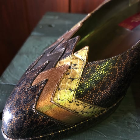 LEOPARD DESIGN SHOES 23.0cm[S-3194]