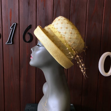 60'S TULLE DESIGN SUMMER HAT [HP-0397]