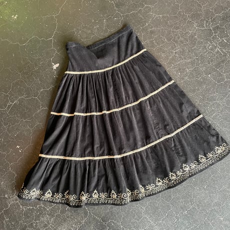 CORDUROY TIERED SKIRT [S-1657]