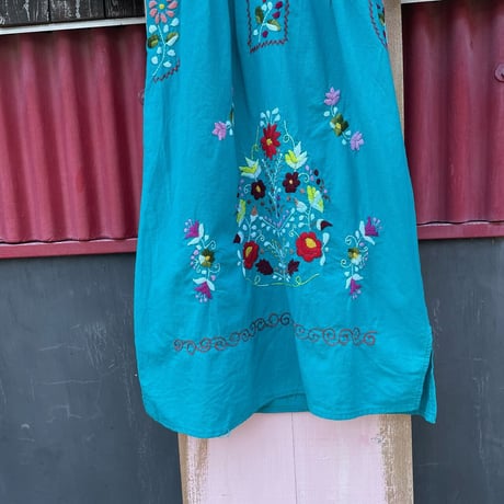 MEXICAN EMBROIDERY DRESS [S-6754]