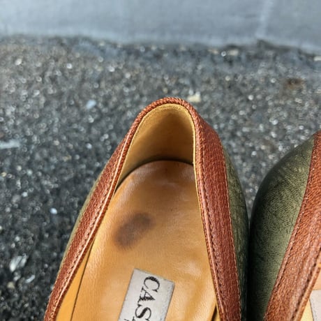 "CASADEI" LEATHER PUMPS 23.5㎝ [S-4240]