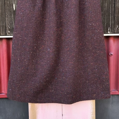 70’S NEP WOOL SKIRT [S-2671]