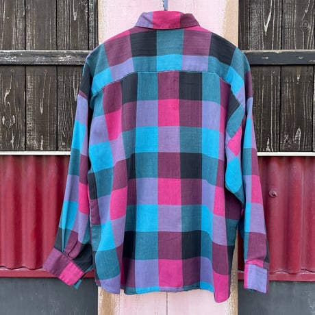 80’S BLOCK CHECK SHIRT [S-7606]