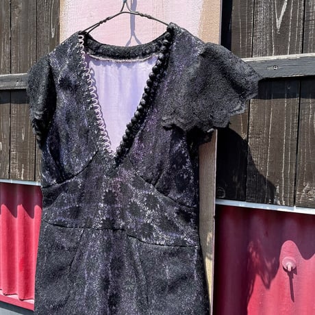 LACE DESIGN LONG DRESS [S-6227]