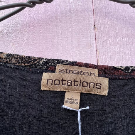 PAISLEY STRETCH TOPS [S-6301]