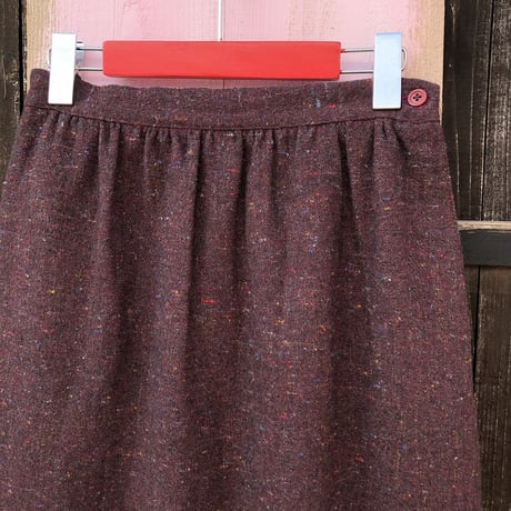 70’S NEP WOOL SKIRT [S-2671]
