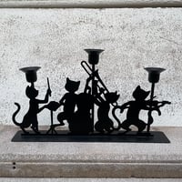 VINTAGE CAT CANDLESTICK [J-59]