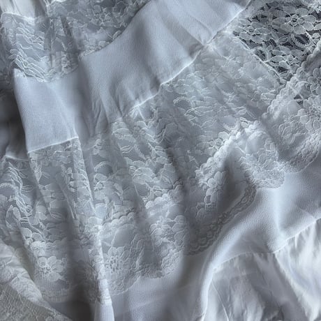 LACE TIERED LONG SKIRT [S-4403]