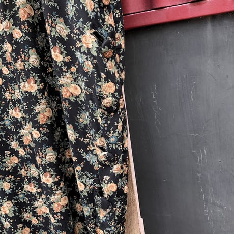 FLOWER PRINT RAYON DRESS [S-1904]