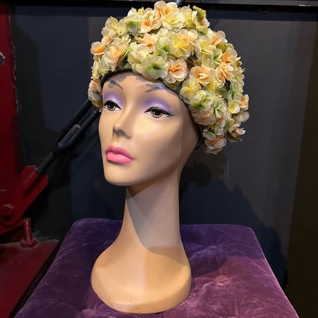 60’S FLOWER DRESS HAT [S-3338]
