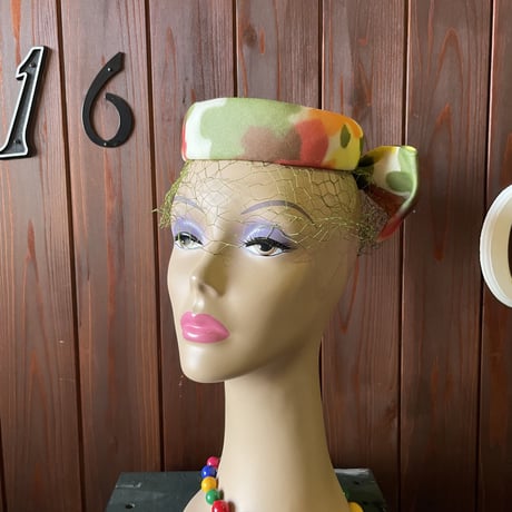 60’S COLOR PATTERN HEAD DRESS [S-6387]