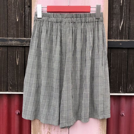 CHECK PATTERN SHORT PANTS [S-0539]