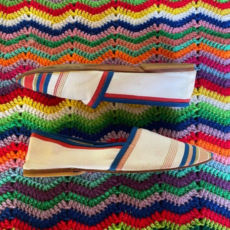 CANVAS FLAT SHOES 23.5-24.0cm [S-3384]