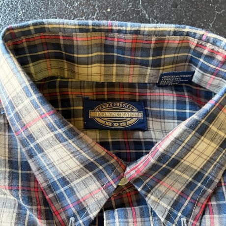80’S ”Tawn Craft" CHECK SHIRT [S-4146]