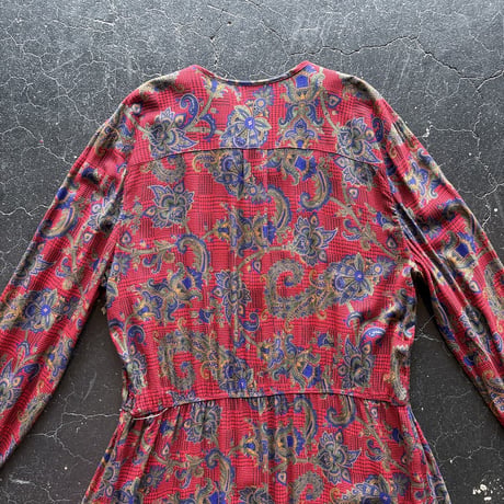 90’S  PATTERN DRESS [S-2938]