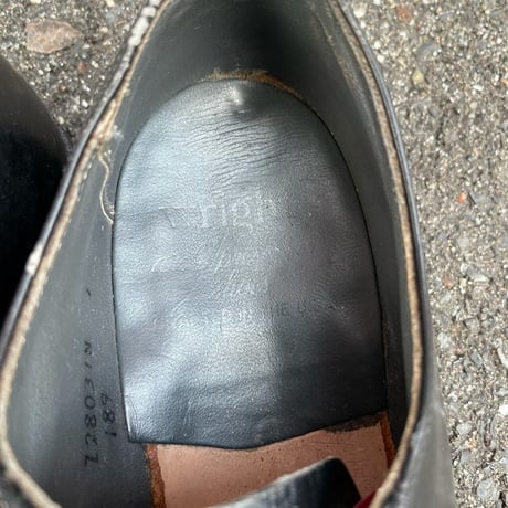 LEATHER PLAIN TOE DRESS SHOES 25.5cm [S-5144]