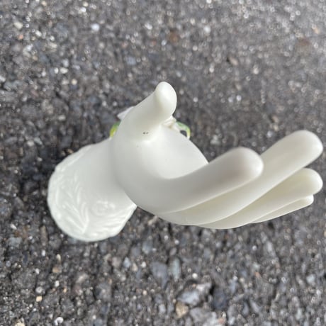 HAND＆FLOWER MOTIF CERAMIC OBJECT [S-4489]