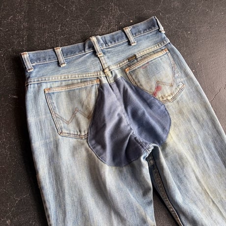70'S Wrangler REPAIR DENIM PANTS [S-3598]