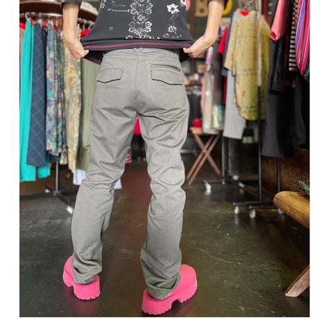 HERRINGBONE SLIM PANTS [S-1381]