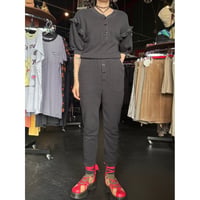 FRILL SWEAT JUMP SUIT [S-4044]