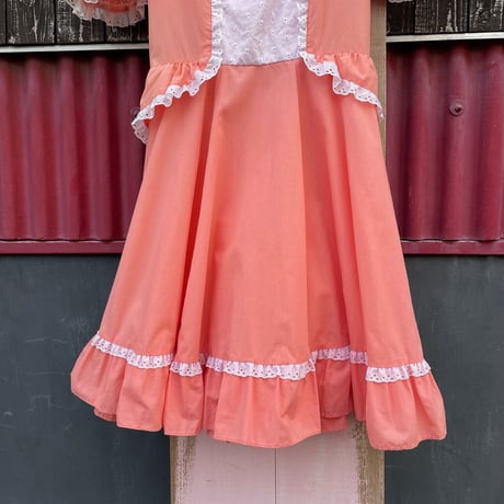 80’S PUFFSLEEVE DRESS [S-1745]