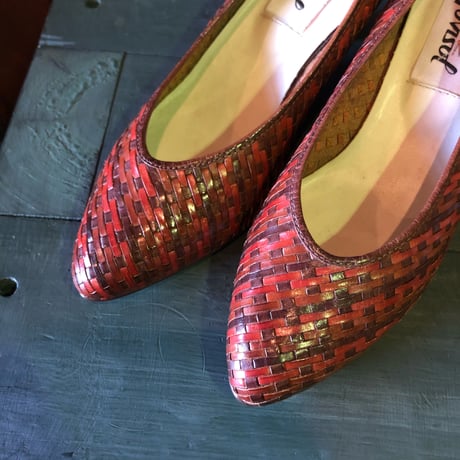 LEATHER DESIGN PUMPS 23.0cm[S-3179]