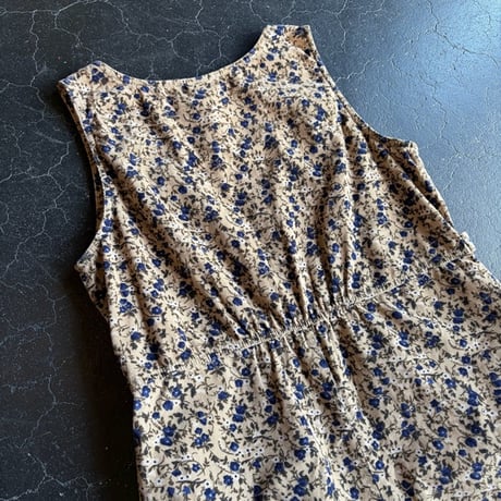 FLOWER CORDUROY DRESS [S-1712]