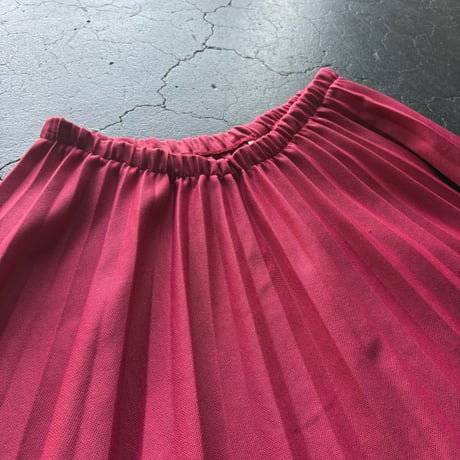 70’S PLEATS POLY SKIRT [S-2822]