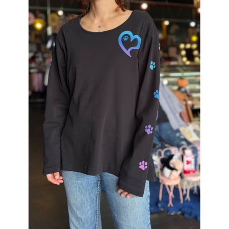 FOOT MARK L/S TEE [S-1776]