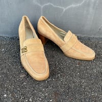 SUEDE DESIGN PUMPS 23.5㎝ [S-4273]
