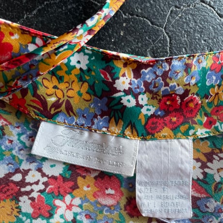 80‘S FLOWER SATIN CAMISOLE [S-2426]