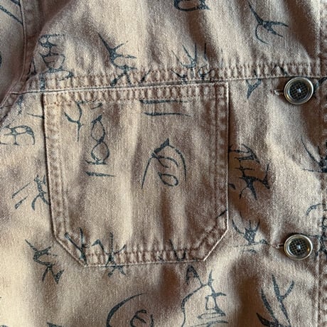 ”CHICO'S” KANJI？ COTTON JACKET [S-0455]