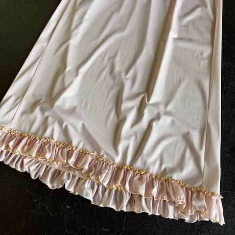 70'S EMBROIDERY&FRILL LINGERIE DRESS [S-3774]
