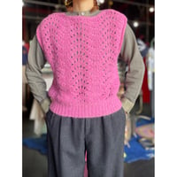 CROCHET KNIT VEST [S-0806]