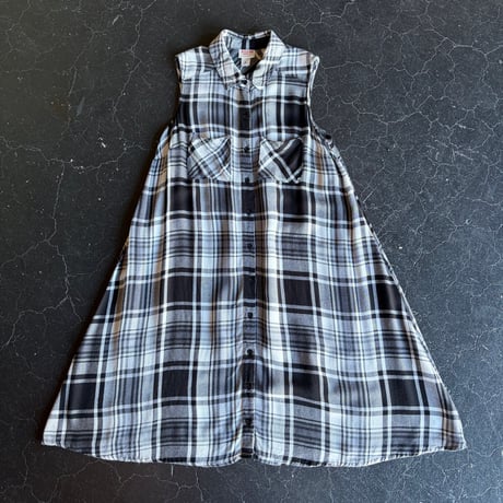 CHECK SHIRT DRESS [S-4411]