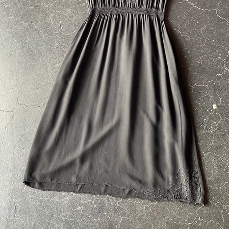 80'S EMBROIDERY DESIGN DRESS [S-3074]