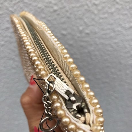 60'S~70'S BEADS EMBROIDERY PURSE [S-1434]
