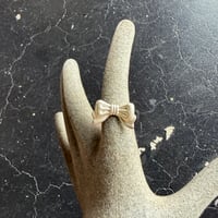 SILVER 925 RIBBON MOTIF RING [S-4338]
