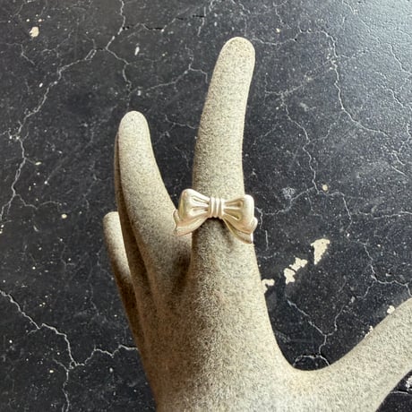 SILVER 925 RIBBON MOTIF RING [S-4338]