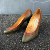 "CASADEI" LEATHER PUMPS 23.5㎝ [S-4240]