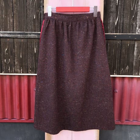 70’S NEP WOOL SKIRT [S-2671]
