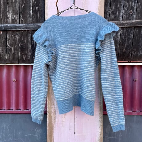 BORDER FRILL KNIT [S-0880]