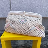 70’S COTTON CROCHET BAG [S-6249]