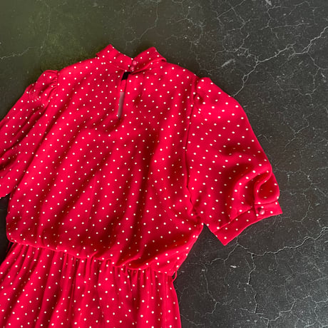 80’S DOT SHEER DRESS [S-3272]