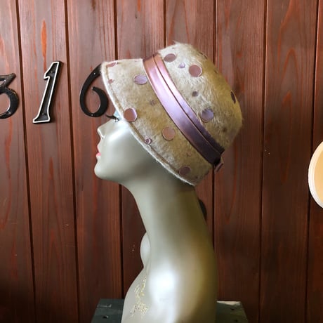 60’S DOT WOOL HAT [S-3027]
