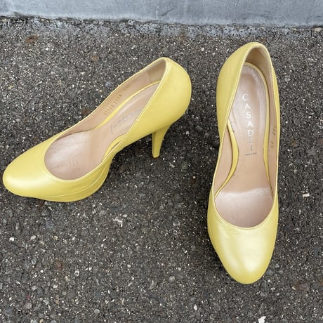 LEATHER PUMPS 25.5cm [S-2559]