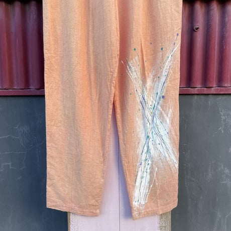 80-90’S PAINT COTTON EASY PANTS [S-3771]
