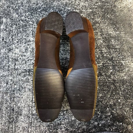 60’S BELT DESIGN SHOES 25.5cm [S-4398]
